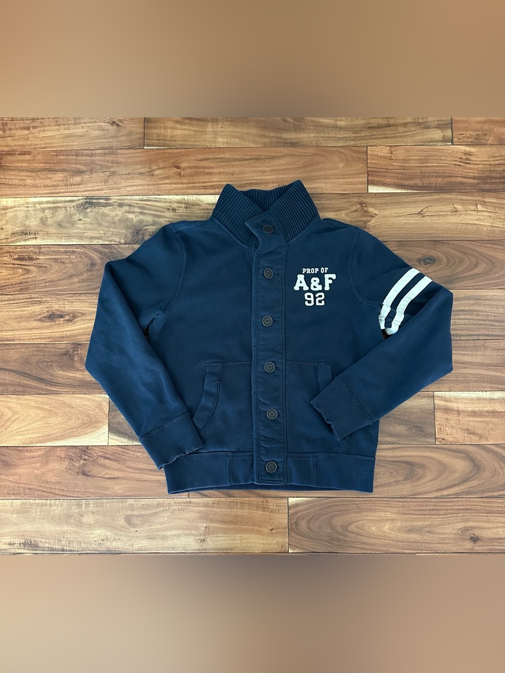 Abercrombie & Fitch A&F 92 Button Jacket Navy XL